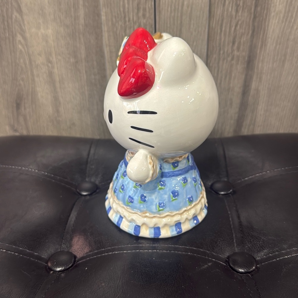 Blue Sky Clayworks Hello Kitty In Blue Floral Spring Dress Heather Goldminc - Picture 2 of 6